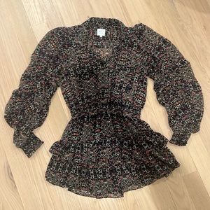 MISA Los Angeles floral mini dress